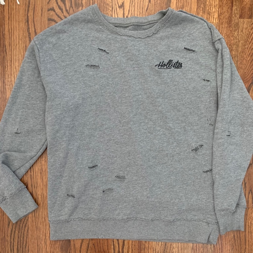 Distressed Hollister Crew sweater